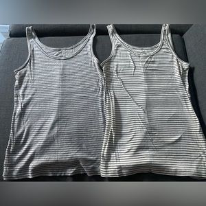 Two Loft striped tank tops